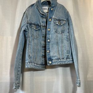 Zara oversized denim jacket